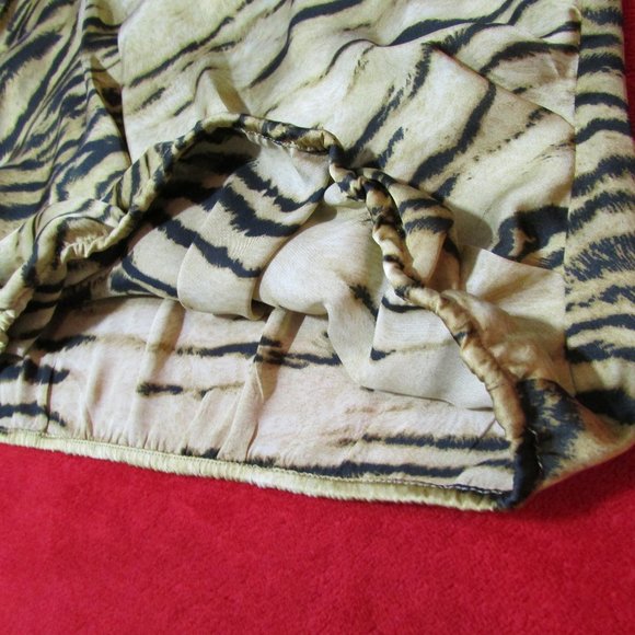 Boston Proper Animal Print Blouse Tank Gold Brown Top - Picture 5 of 11